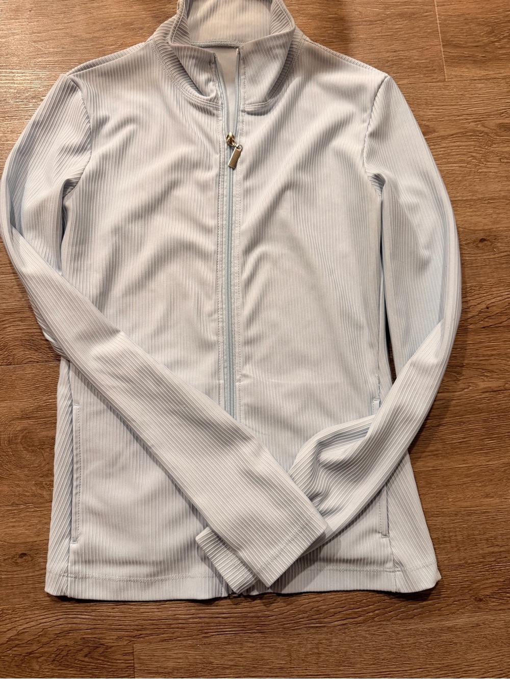 Women's Light Blue Full-Zip Jacket 0107 - Picture 2 of 3